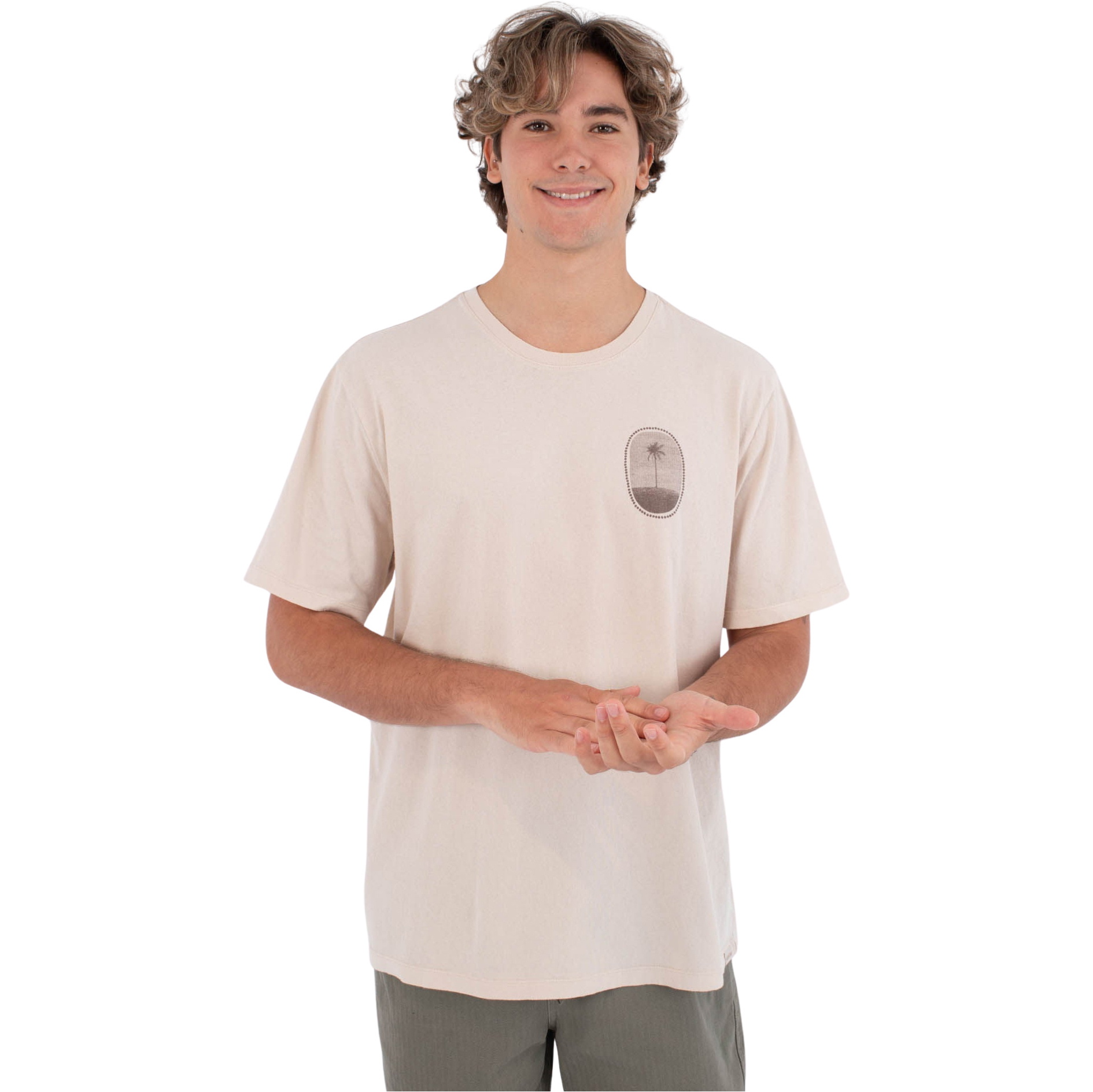 2026 Hurley Mens Seclusion T-Shirt HSP26MMTS08556073 - Off-white